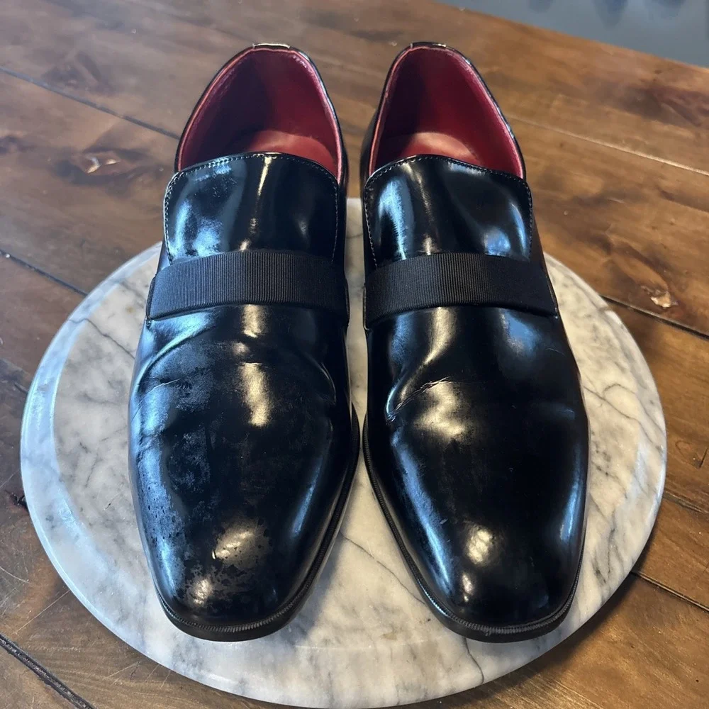Frederico Leone‎ Tux Shoes Mens US 10 M Black Leather Upper